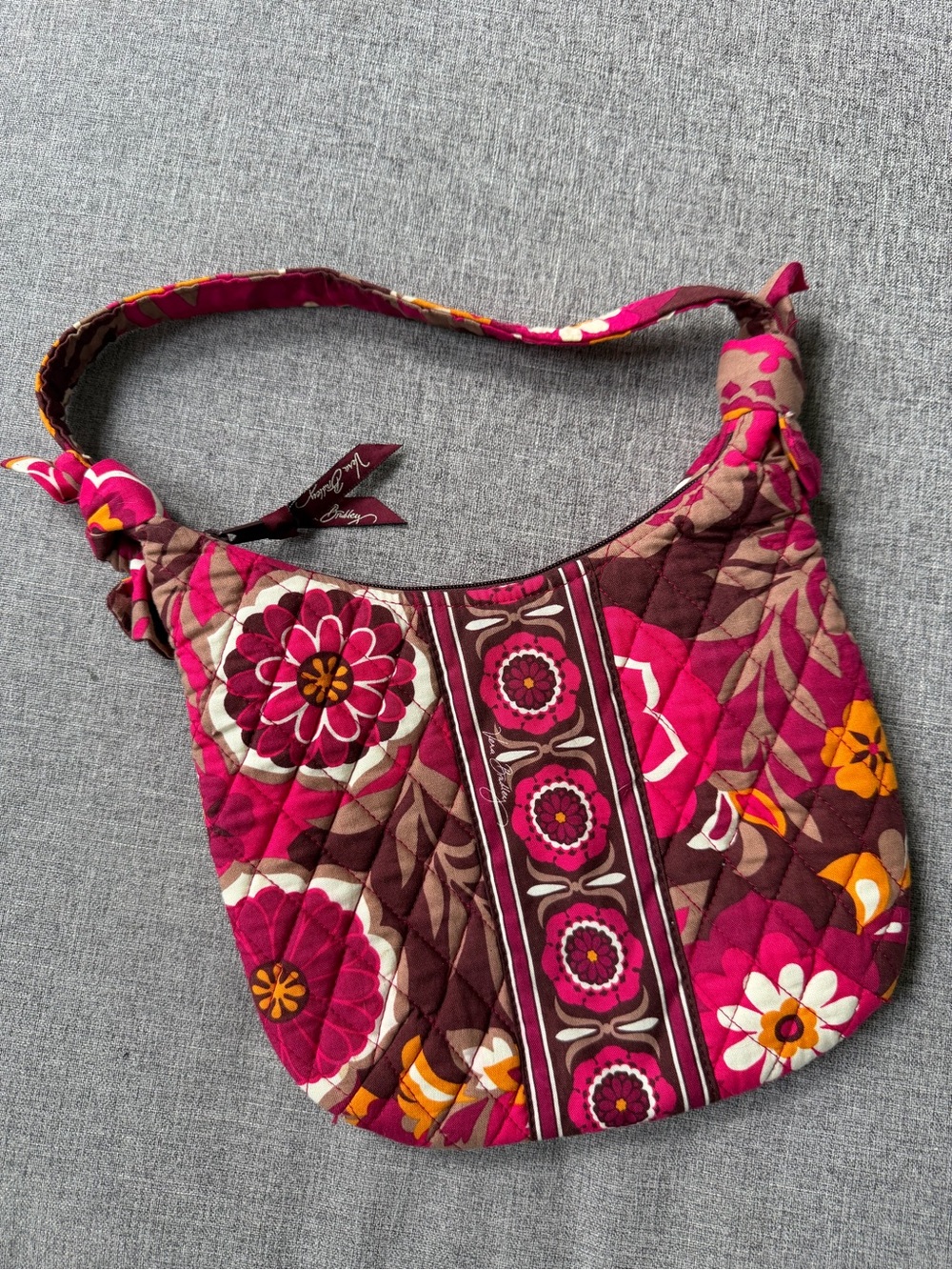 Vera Bradley Retired Olivia Bag in Pink Carnaby Print Hobo Small Shoulder Purse